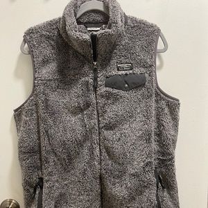 L.L. Bean Gray Fleece Vest